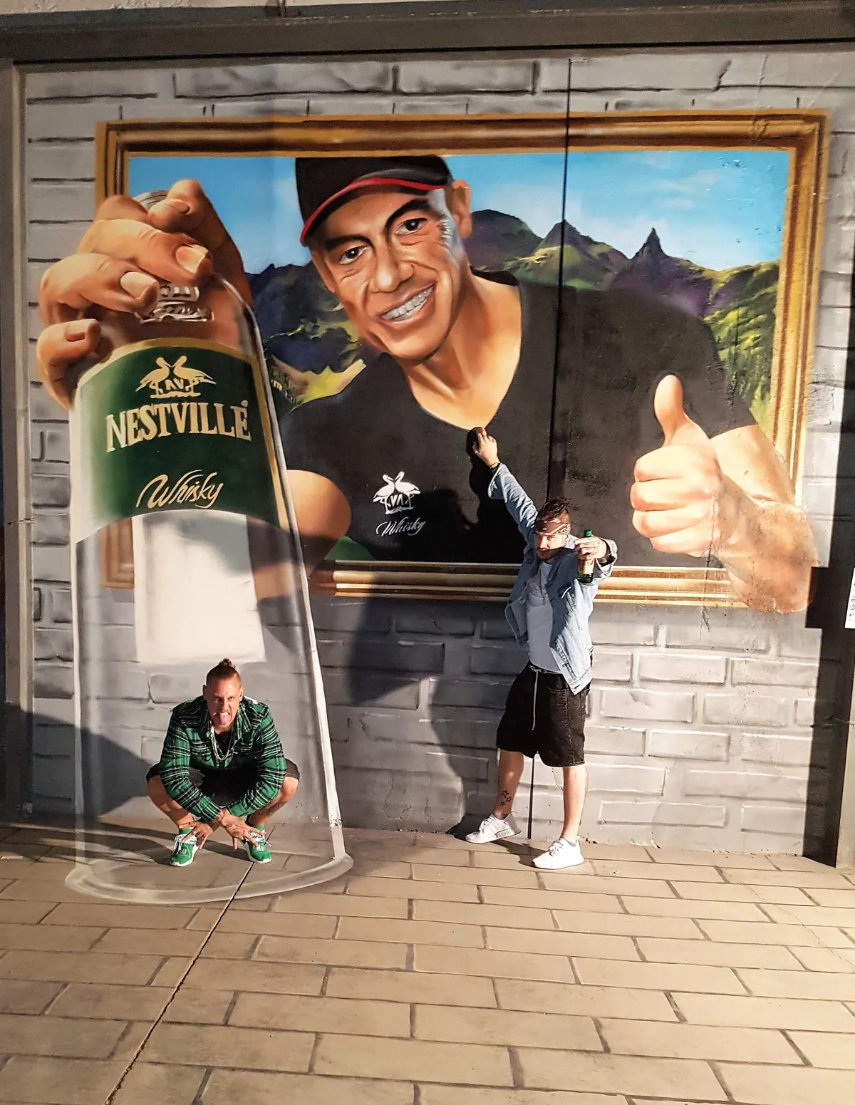Trick art 3D maľba na stenu — realizácia 12
