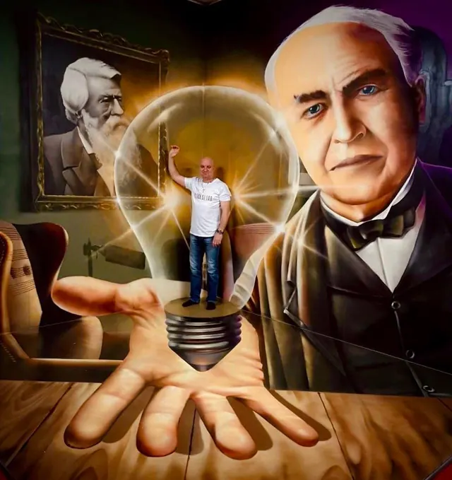 Trick art 3D maľba na stenu — realizácia 24