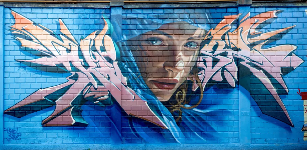 3D graffiti maľba na stenu — realizácia 24