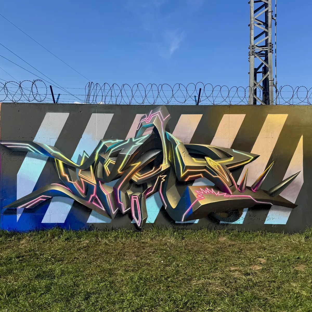 3D graffiti maľba na stenu — realizácia 29