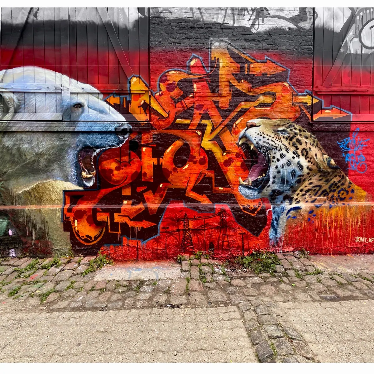 3D graffiti maľba na stenu — realizácia 16