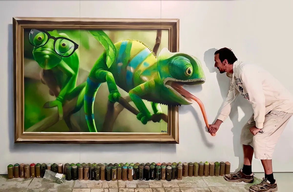 Trick art maľba na stenu