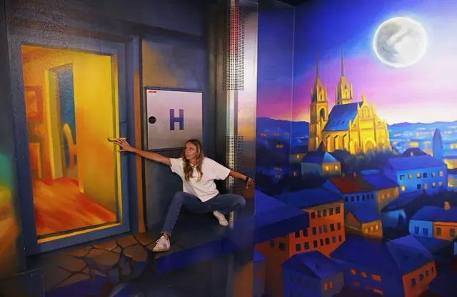 Trick art 3D maľba na stenu — realizácia 6